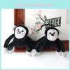 Charming Little Plush Monkey Keychain Soft Toy Black Gorilla 12cm