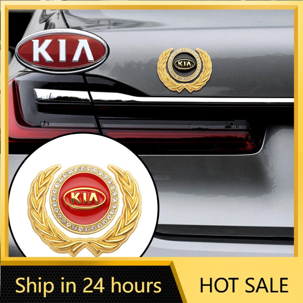 2026 Hot Car Sticker Car Metal Emblem Car Body Fender Tail Trunk Logo Stickers For KIA Sportage Ceed Sorento Cerato Optima Pican
