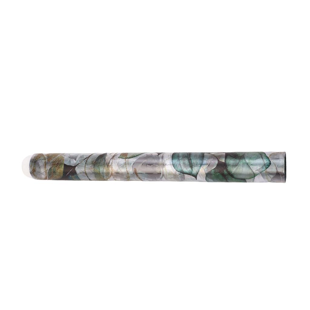 Window Film PVC Watercolor Golden Green Leaf Decorative Static Glass Cling Tint Cover for Home Sliding Door 43x200cm