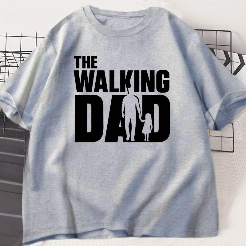 The Walking Dad Funny TShirt Funny Father and Daughter Matching Tee Shirt Cool Dad Graphic T Shirts Best Fathers Day Clothes