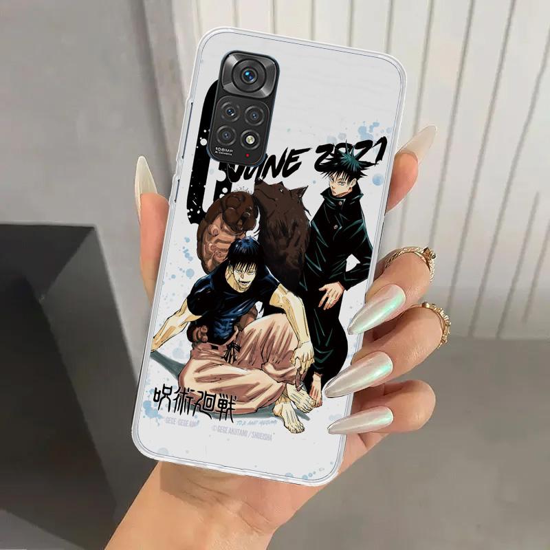 Jujutsus Fushiguro Toji Phone Case for Xiaomi Redmi Note 15 14 14S 13 12S 12 Pro 11S 11 Plus 11T 11E 10S Soft Funda Print Shell