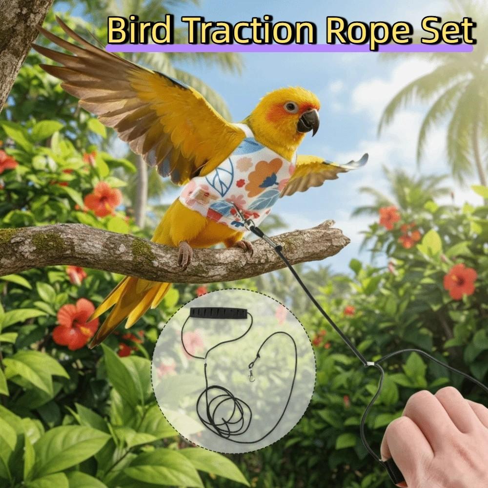 Adjustable Bird Flight Suits Anti Pinch Design Bird Traction Rope Bird Training