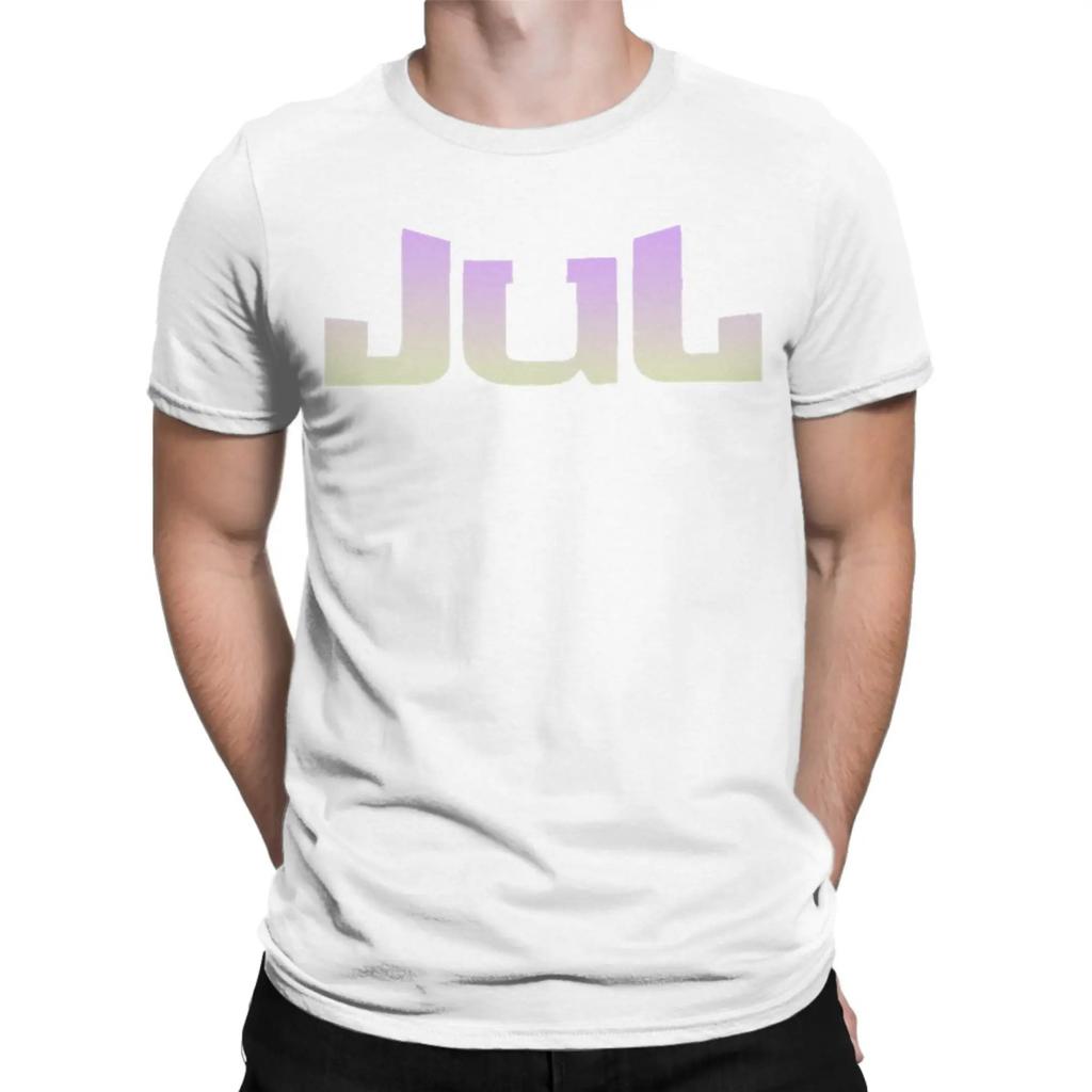 Jul Rapper T-Shirt Men Hipster 100% Cotton Tees Crew Neck Short Sleeve T Shirts Original Clothes