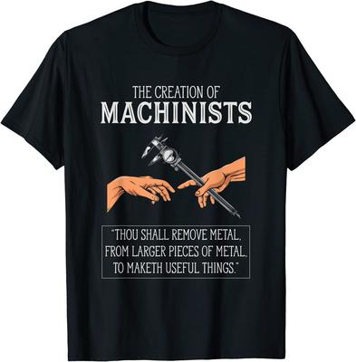 Nova Criação Limitada de Maquinistas Camiseta Engraçada para Maquinistas CNC Camiseta Unissex