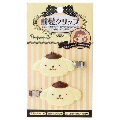 Sanrio Pom Pom Purin Bangs Clip 6 X 1 X Cm ABS Resin and Set Approx. 3.5 N-1506-032441 Right-facing Left-facing