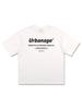 URBANAGE Color Sensual Oversized Short Sleeve T-Shirt_White