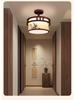 Song Dynasty Bamboo Leaf Zen Ceiling Light for Living, Dining, Bedroom, or Study.