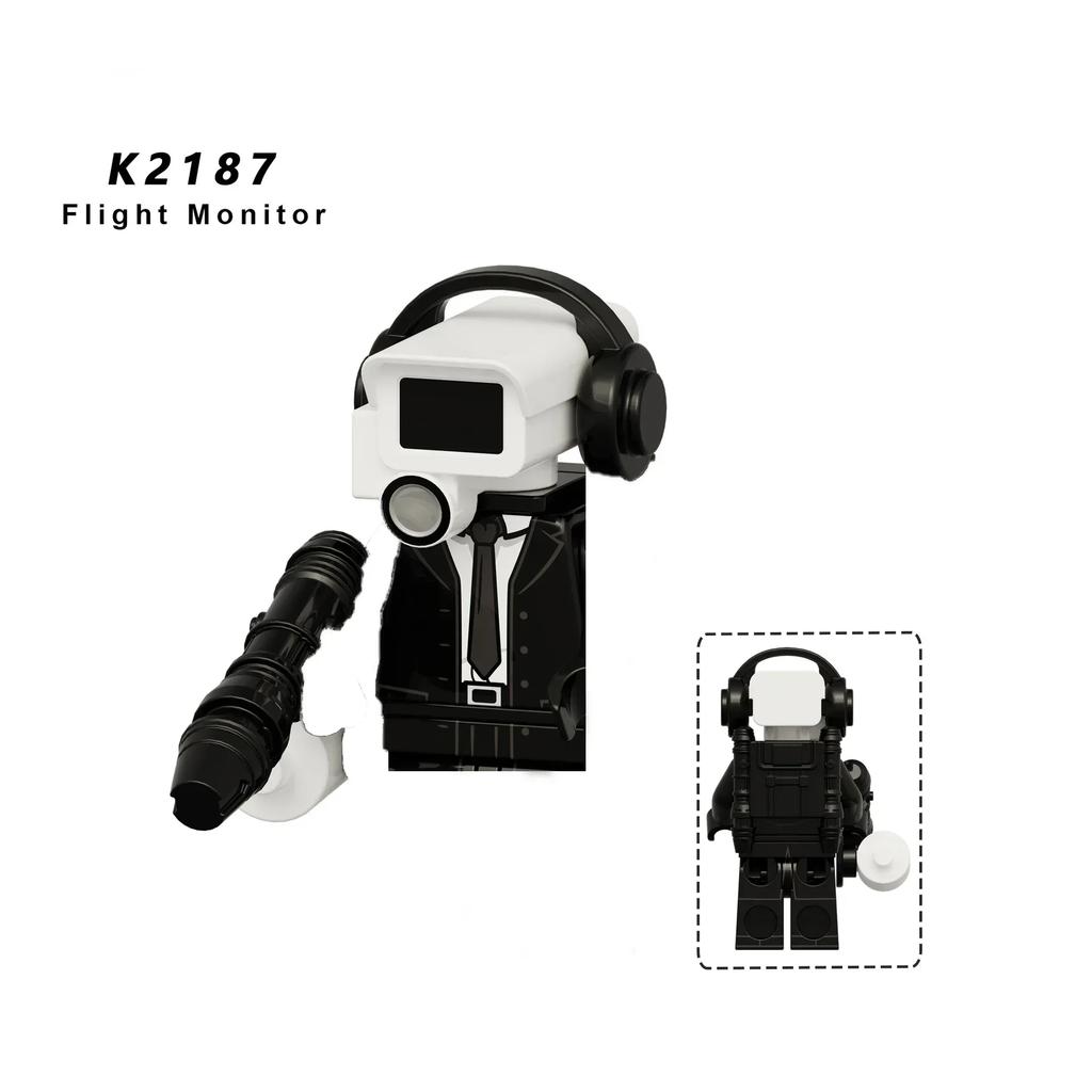 KDL SWAT Skibidi Toilet Man Figurki Anime Klocki Zabawki Tytanowy Kamerzysta Mówiący Człowiek TvMan Cegły Model Prezent Urodziny Dzieci