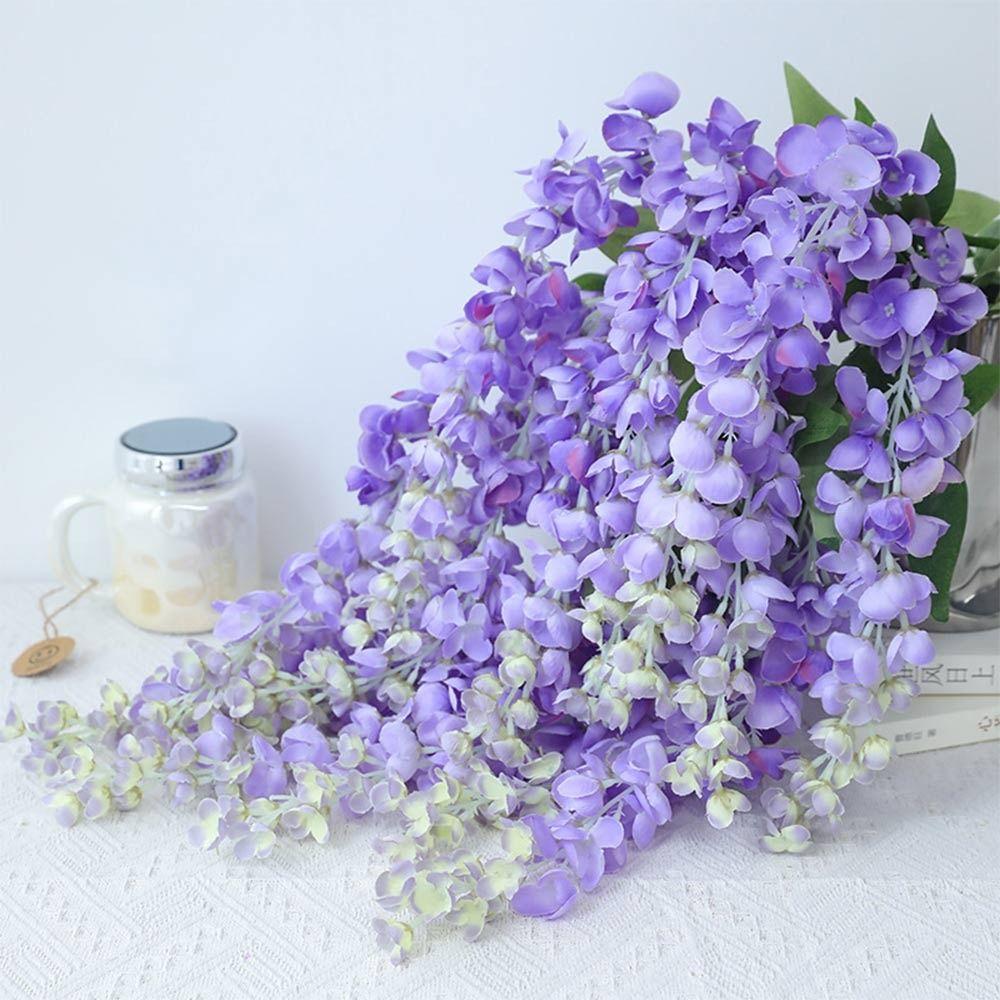 3 Fork Artificial Flower Vine 60cm Long Hanging Rattan Flower  Home Decoration