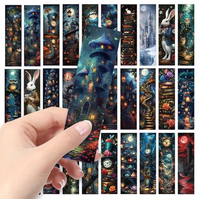 32pcs, Bookmarks, Back-to-school Season, Retro Halloween, Christmas, Teacher's Day, Suitable for Readers and Birthday Gifts.