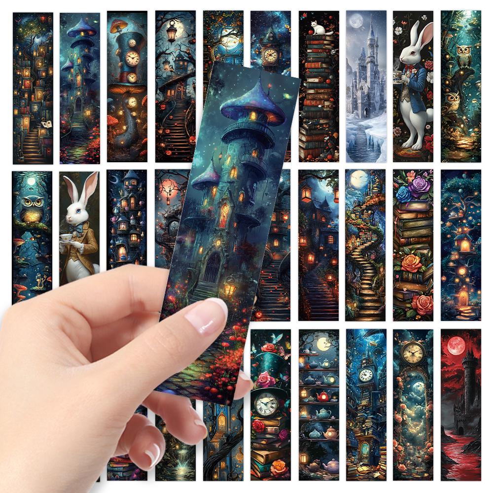 32pcs, bookmarks, back-to-school season, retro Halloween, Christmas, Teacher's Day, suitable for readers and birthday gifts.
