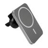 15W Square Magnetic Suction Wireless Charger Car Mobile Phone Holder Fast ChargingGrey