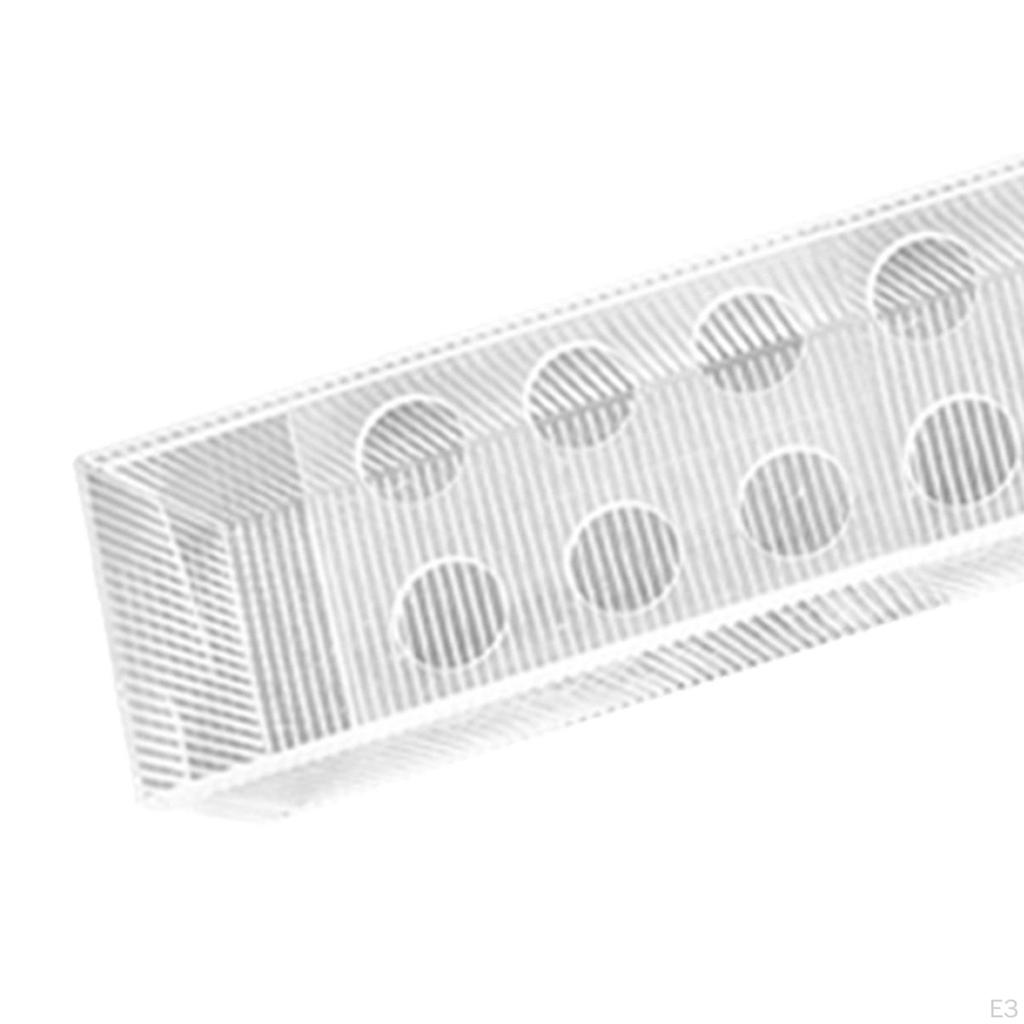 Acrylic Flower Vase 18 Holes Long Rectangle Vases Centerpieces Creative Photo Prop Flowers Holder