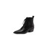 Fashion 2025 Autumn Split Leather Women Boots Pointed Toe Chunky Heel Boots for Women Fashion Ankle Boots Winter Boots Zapatos De Mujer