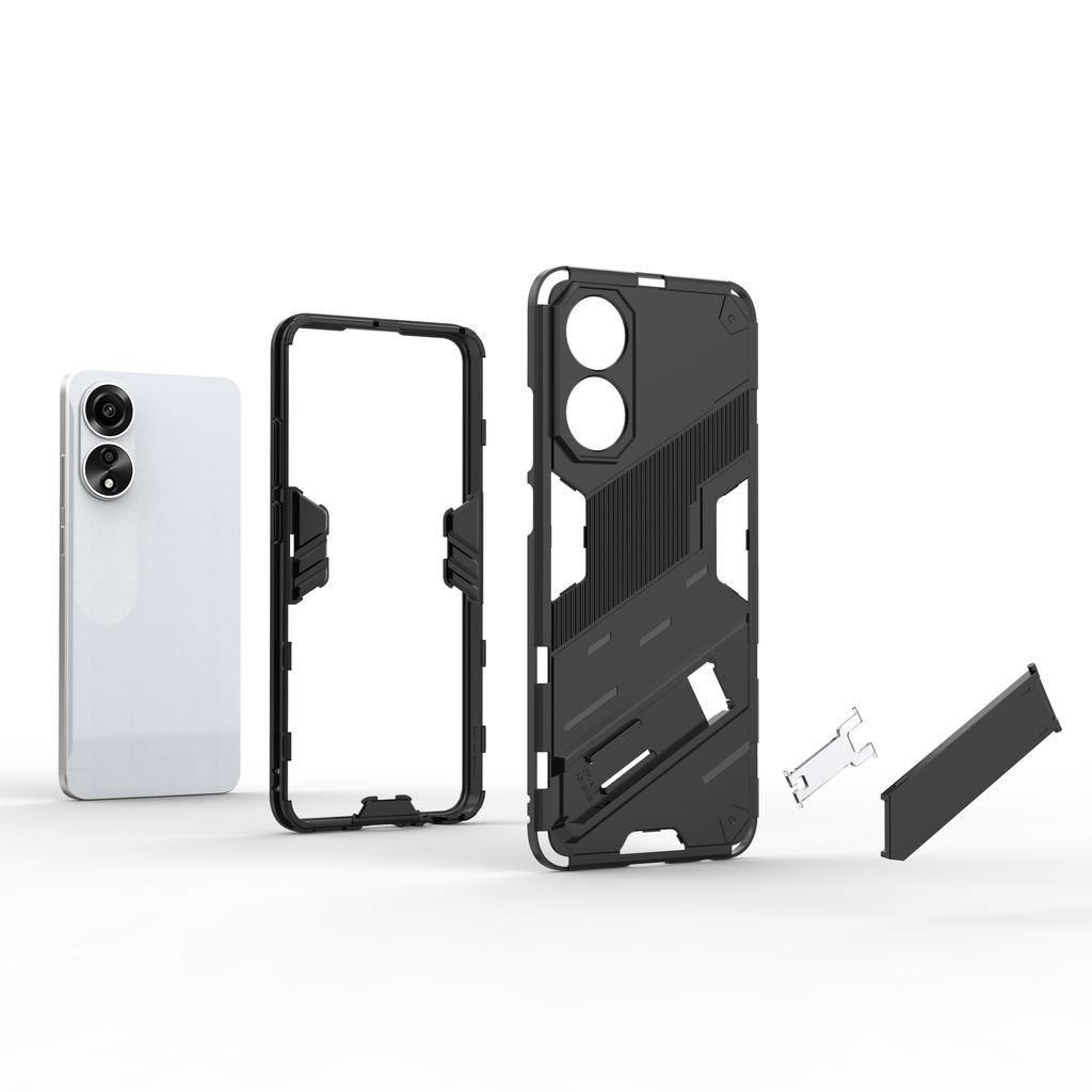For Oppo A78 4G Case PC+TPU Kickstand Drop-proof Phone Cover