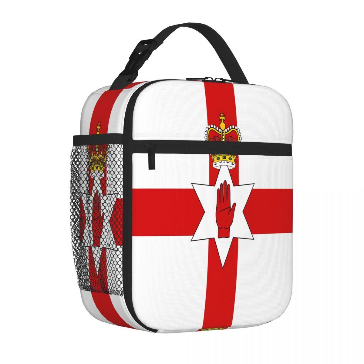 Bestselling Ulster Banner Flag Of Northern Ireland Waterproof Surface Lunch Box Bag Lawn Dining Student Lunch Bag One Size
