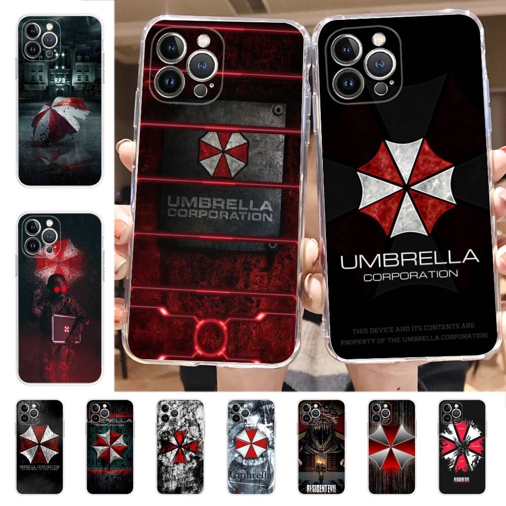Pouzdro na telefon Umbrella Corporation pro iPhone 16 15 8 7 6 6S Plus X SE XR XS 14 11 12 13 Mini Pro Max