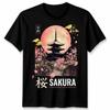 Kyoto Inspired Japanese Unisex T Shirt Tokyo Japan Temple Art Graphic Tee