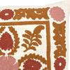 Coussin broderie "Sienna" 45 x 45 cm terracotta Atmosphera