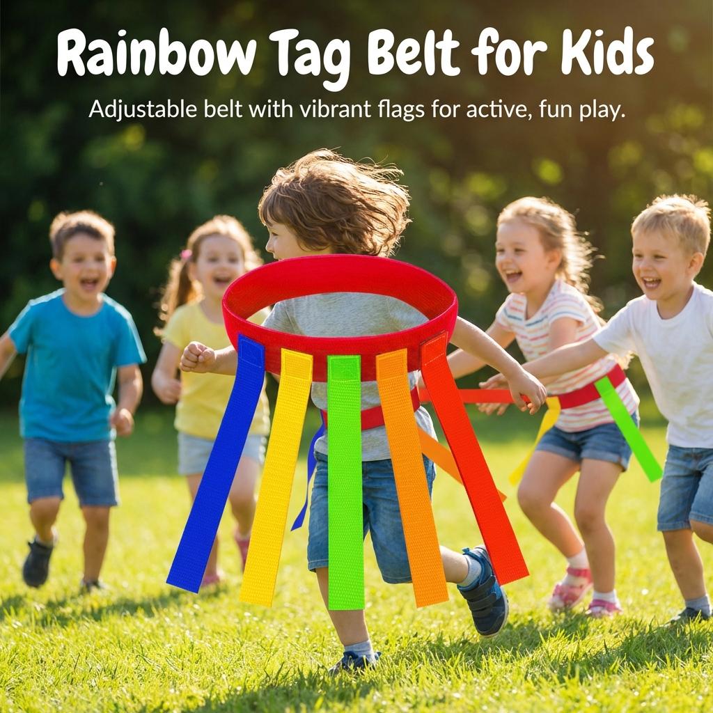Colorful Tail Tag Game Set With Soft Durable Material For Kids And Adults Outdoor Family Interactive Sports Training Toy 5x60 Kids_red белый