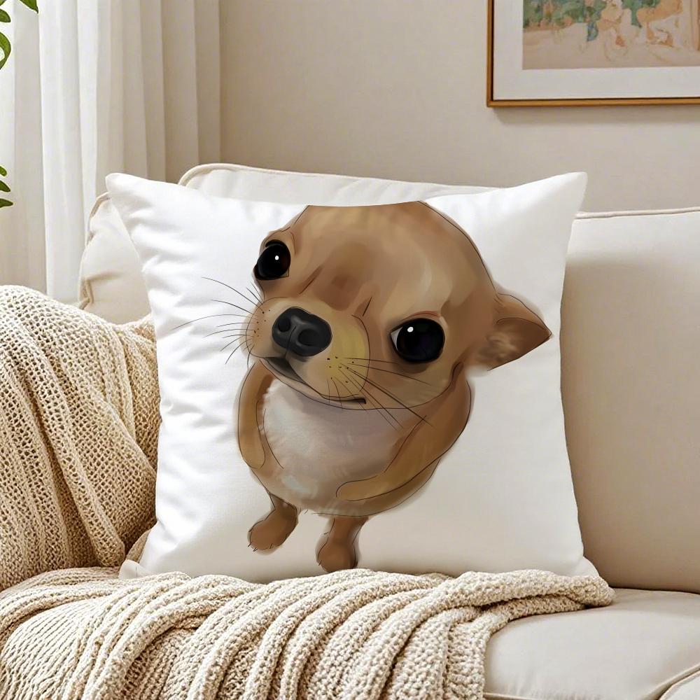 CChihuahua Cushion Cover Pillowcase Antidustmite living Room Sofa Decor Cushion Room