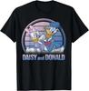 Hot Fashion Mickey and Friends Donald and Daisy Lined Portrait T-Shirt S-4XL Four Seasons Gift Unisex