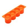 Concrete Flower Pots Cement Clay Mold Handmade Pen Holder Silicone Mould 4 Holes Succulent Plant Pot Epoxy Resin Mold