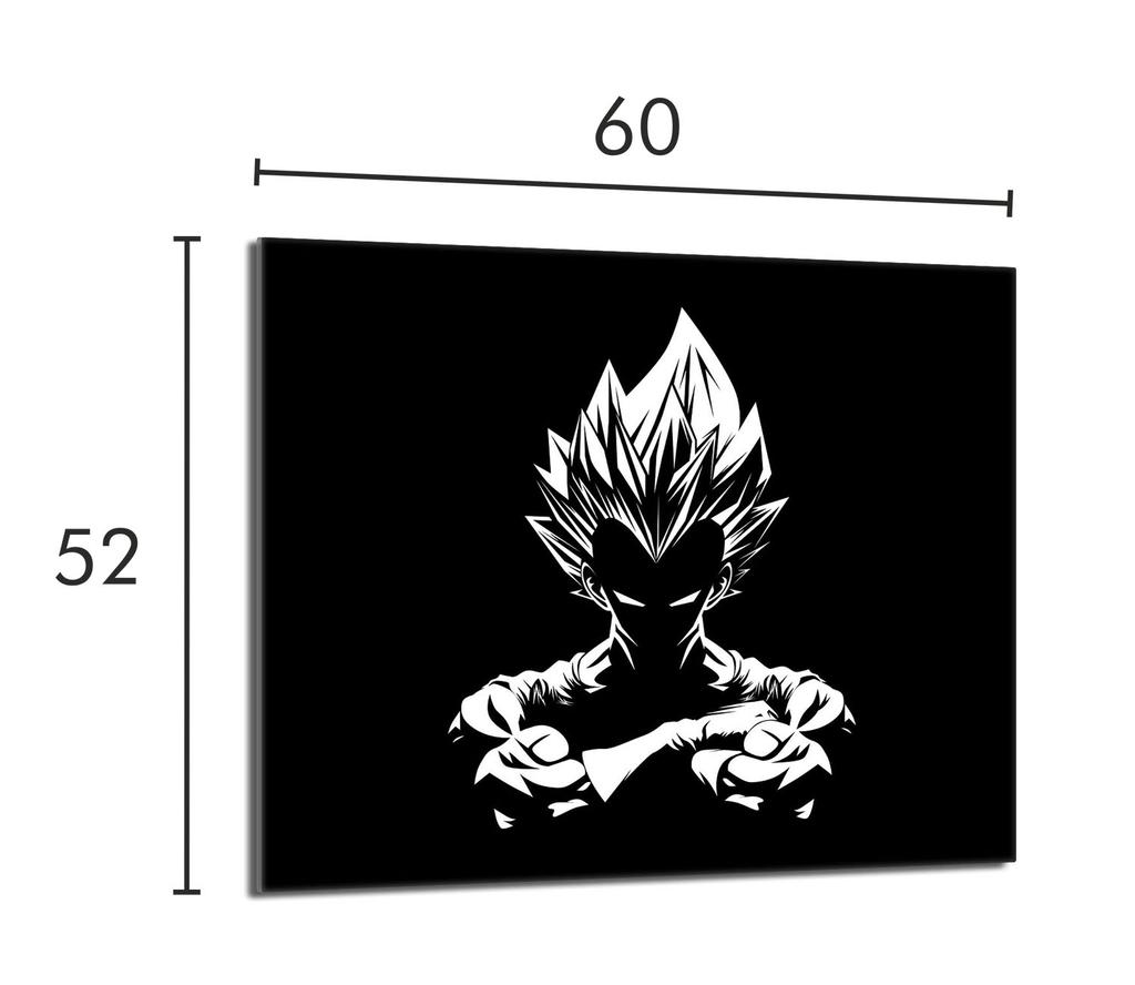 Szklana płyta ochronna na kuchenkę 60x52 Anime