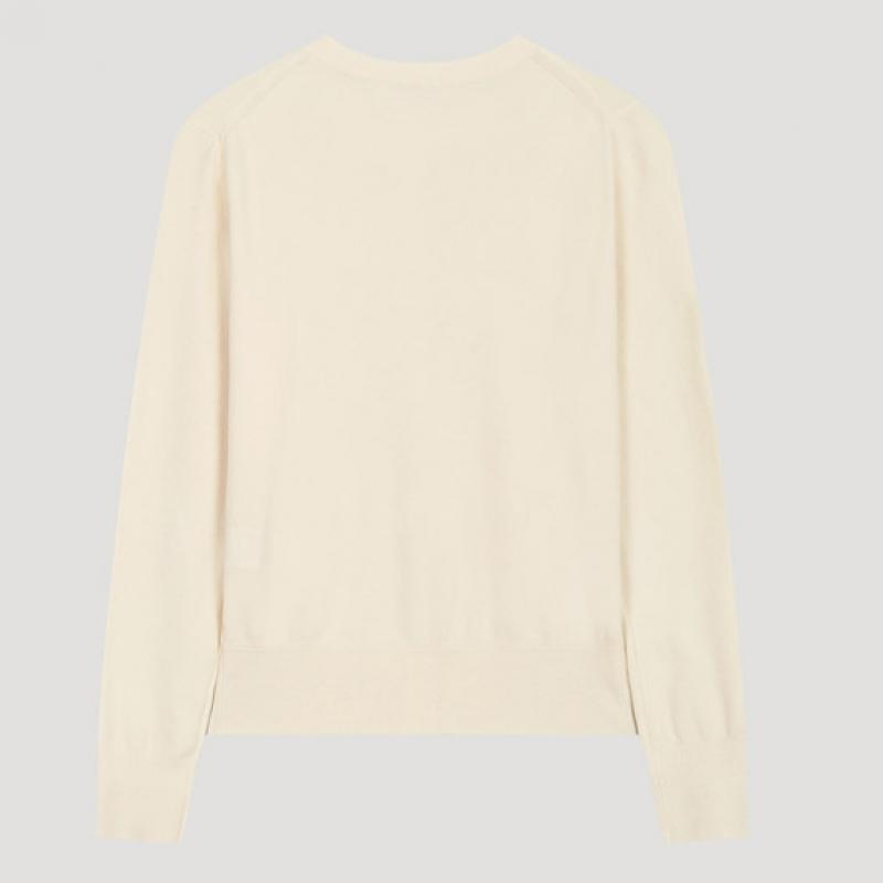 [shs Miss] Button Up Round Neck Cardigan Sskcdo12510 Cr