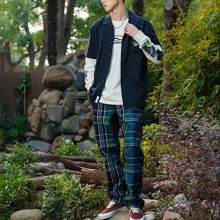 Vans Fun Earth Embroidery Short Sleeve Shirt Men Tops Black VN0007WQBLK