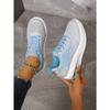 Women Fashion New Vulcanized Shoes Platform Solid Color Flat Ladies Shoes Casual Breathable Wedges Ladies Walking Sneakers