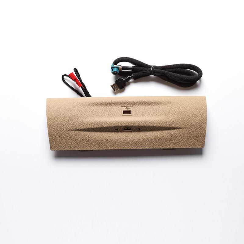 Ambient Light USB Audio & Cigarette Lighter Cover for BMW 3 Series/3GT/4 Series Central Control Panel