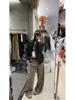 Women's Winter Fashion: American Style Coffee Wide Leg Jeans - Plus Size Pear Shaped Slimming Straight Pants