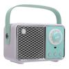 Small Retro Bluetooth Speaker Cute Vintage USB Rechargeable Portable Wireless Bluetooth 5.1 Speaker for Kitchen Bedroom