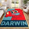 Gumball Carpet Door Mat for Living Room or Bedroom Protective Mat Under Chair Office Decoration Christmas Gift Birthday Present