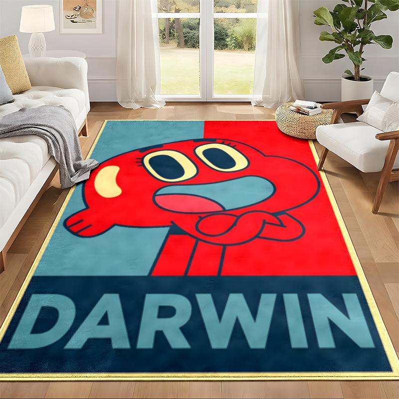 Gumball Carpet Door Mat for Living Room or Bedroom Protective Mat Under Chair Office Decoration Christmas Gift Birthday Present