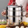Wutuo 3-Layer 304 Stainless Steel Steamer Pot