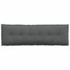 Back Cushion Dark Grey 160 X 19 X 50 Cm Fabric