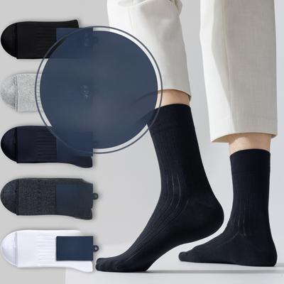 Herren Frühling und Sommer Reine Baumwolle Nahtlose Tube Baumwollsocken