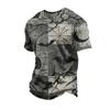 Men's Halloween Vintage Short Sleeve T Shirt Loose Breathable Summer Sports Streetwear Casual Everyday Top with Graphic Print
