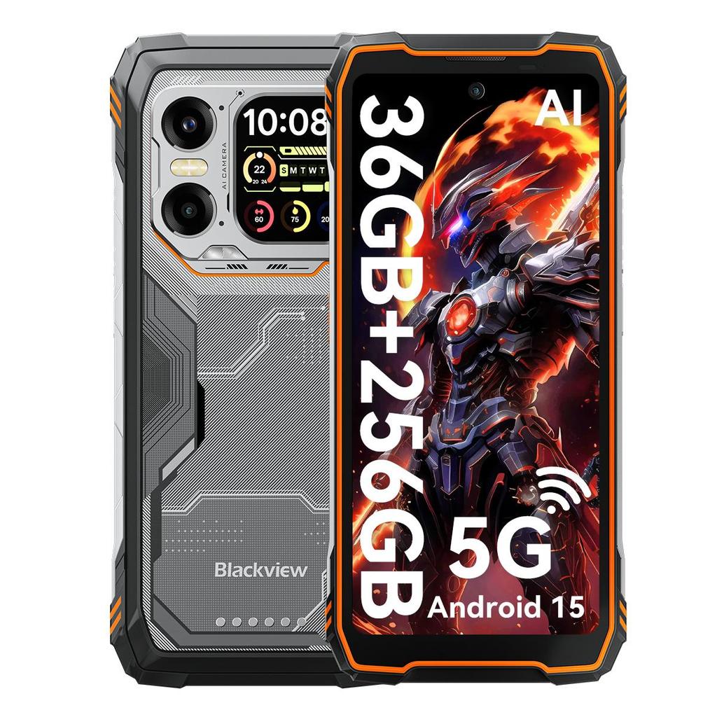 Blackview XPLORE 1 Odolný telefon Dimensity 7050 Android 15  (16 GB + 32 GB) RAM 512GB ROM 6.78 palcový 120Hz displej 20000mAh