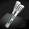 Stainless Steel Serving Tongs Heat Resistant Kitchen Tongs Non-Slip Food-Grade U-Shape Cooking Tongs for BBQ Buffet Bread Frying