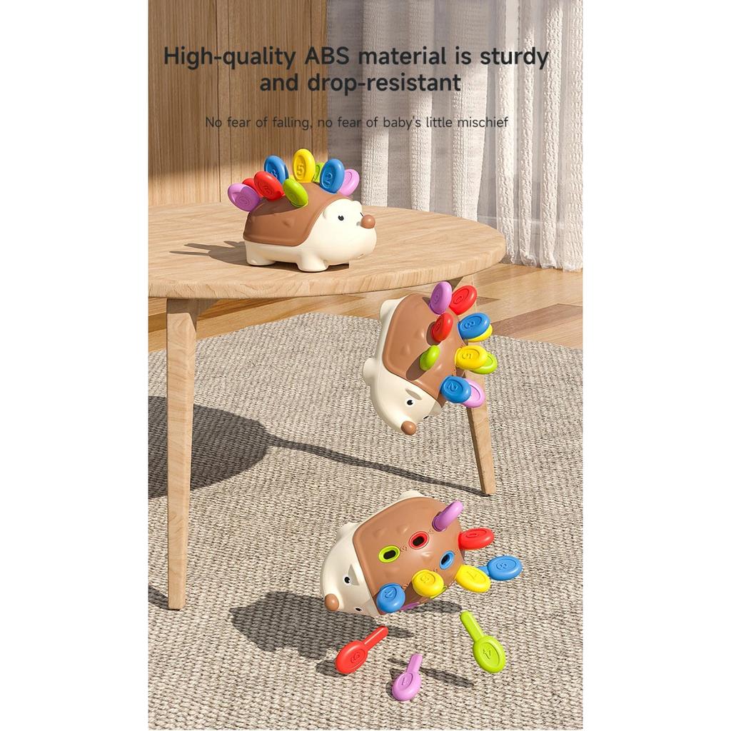 Montessori Fine Motor Hedgehog Toys Early Education Cultivate Children Concentration Toys Portable Journey Puzzle Game Toys Gift