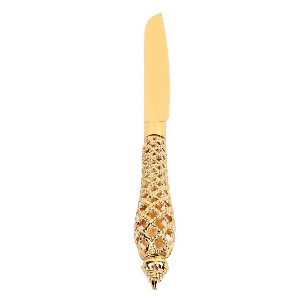 Rutschfester Griff Kuchenschneider Servierspatel Gold Graviertes Kuchenschneider-Set Für Hochzeit