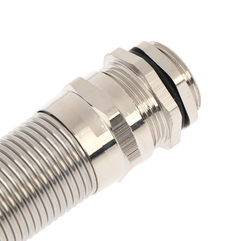 Electrical Nickel Plated Brass Cable Gland Waterproof Strain Relief Anti Bending for 8mm10mm Wire Clips Offices