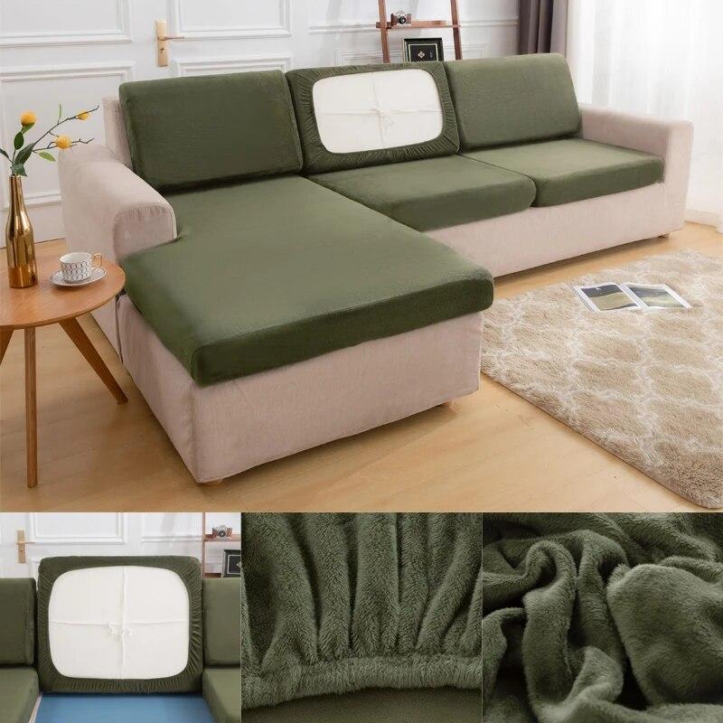 Lavabilă, detașabilă, husă de pernă de șezut pentru canapea de pluș Huse de protecție elastică pentru animale de companie Husă de pernă pentru canapea pentru mobilier