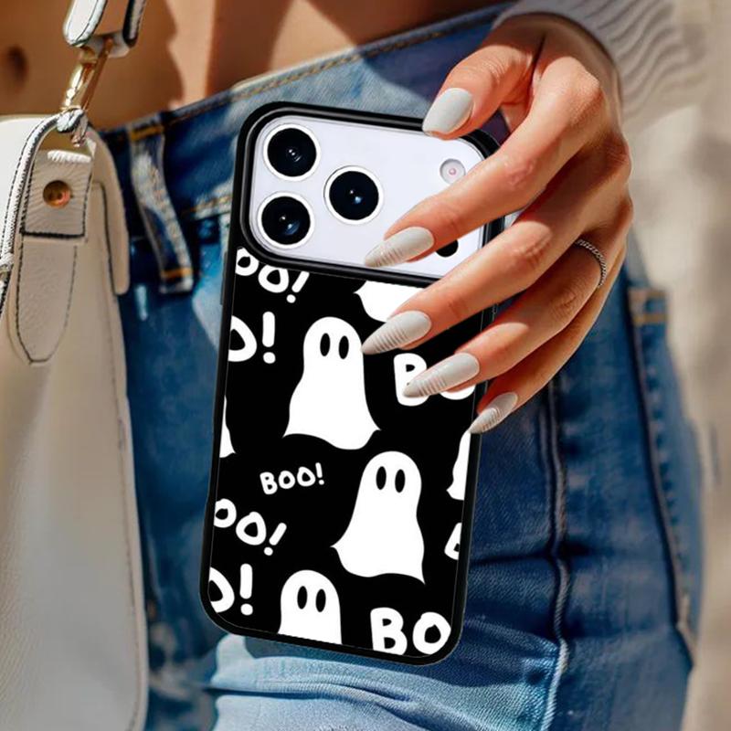 BOO Halloween Ghosts Phone Case For iPhone 17 Air 14 15 13 12 Max Cover For Apple 14 15 16 16e 11 Pro Max Plus Coque