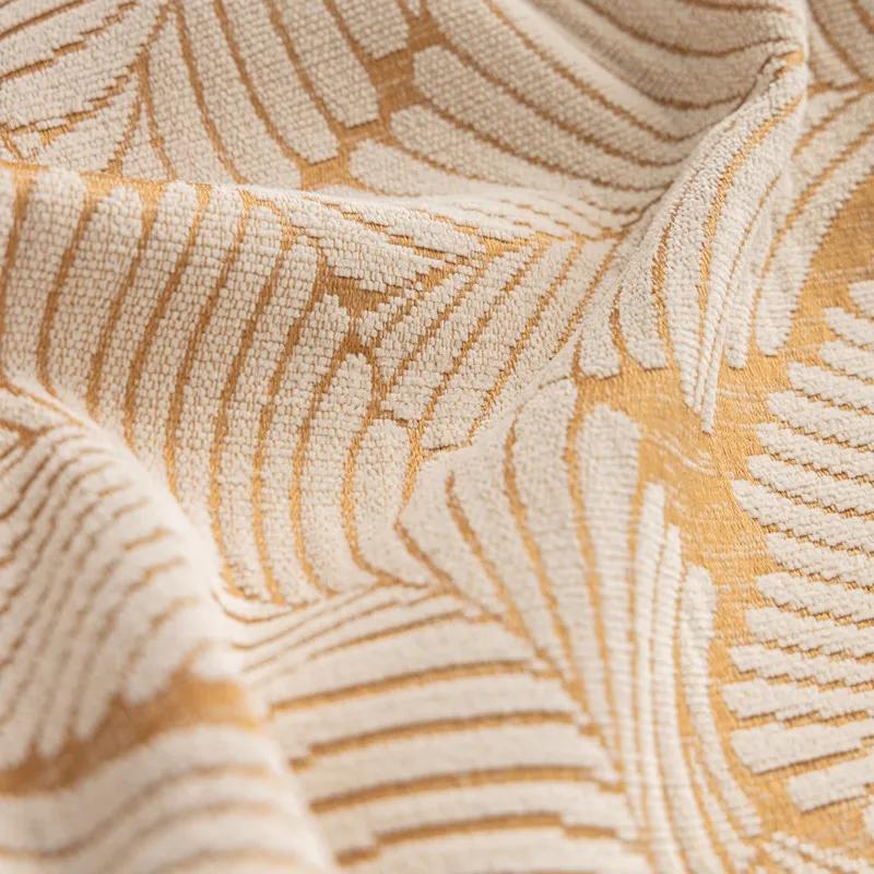 Leaves Jacquard Sofa Cushion Chenille Non-slip Kids Pet Cat Solid Color Sofa Cover Couch Mat for Living Room Home Decor Cushion