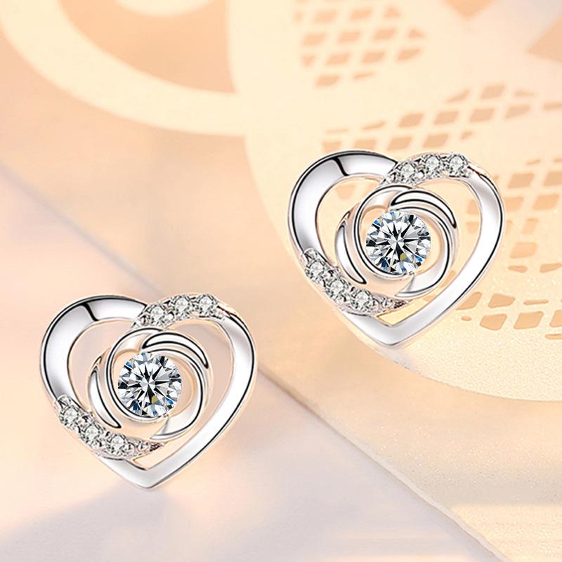 925 Silver Stud Earrings Beautiful Earrings High Quality For Women Earring Wedding Fine Jewelry Accessories Party Gift