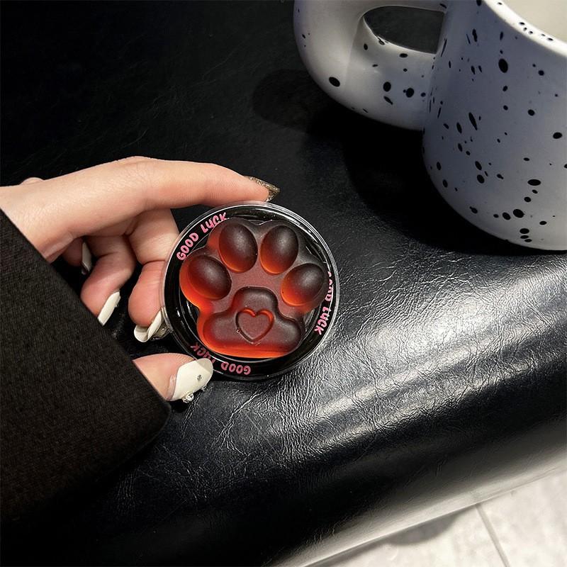 

Cute Fun Blue Matte Cat Paw New Magnetic Suction Small Cartoon Funny Phone Holder Korean Style Back Patch Airbag